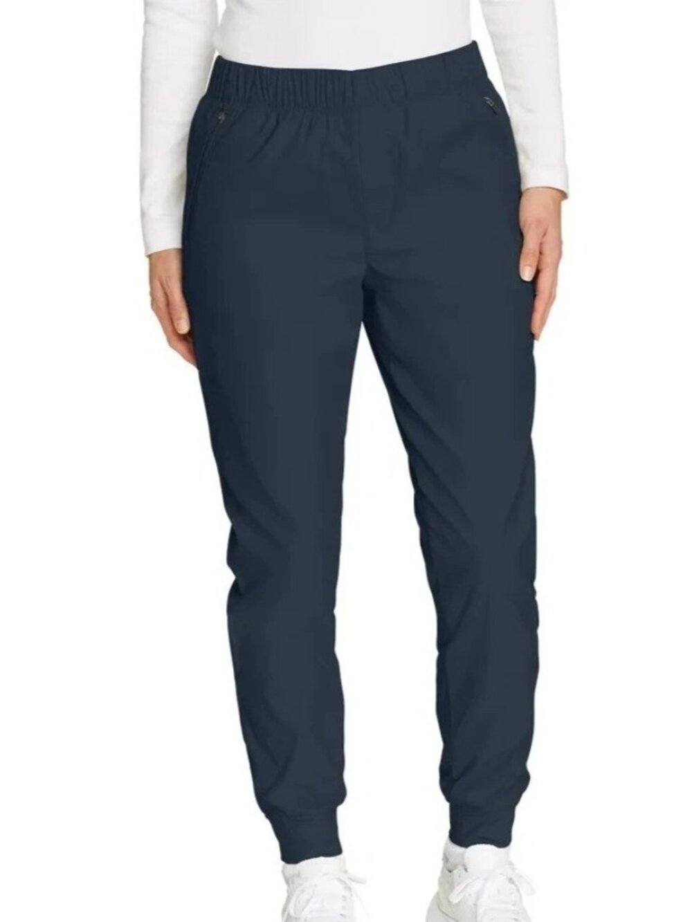 NWT Eddie Bauer Women's 6 Navy Fleece Lined Jogger Pants